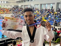 Bendera Dojang Kodim 1621/TTS Berkibar di Thailand: Atlet Taekwondo Imanuel Arkiang Sabet Medali Perunggu