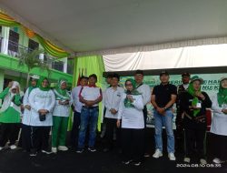 Pimpinan Anak Cabang Muslimat Mojoagung Jombang Selenggarakan Senam dan Jalan Sehat, Hj. Mundjidah Wahab Berikan Sambutan
