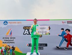 SHELLY ANDHANI SISWI SMP KRISTEN YBPK MOJOWARNO SABET MEDALI EMAS DALAM O2SN TINGKAT NASIONAL 2024 WAKIL JATIM CABOR ATLETIK