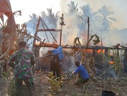 Rumah Warga di Desa Sungai Langan Ludes Terbakar, Kerugian Ditaksir Rp100 Juta