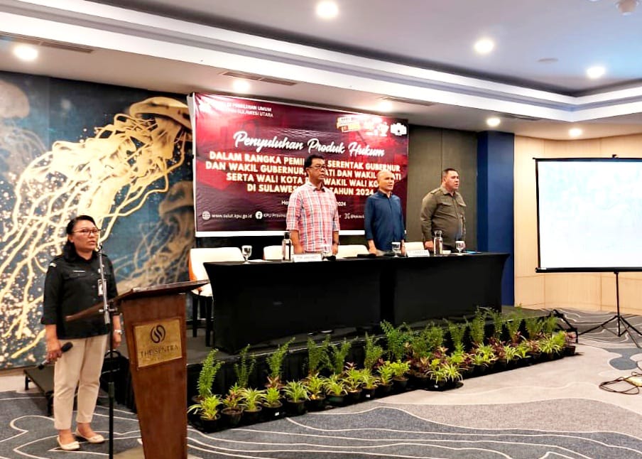 Foto: Kegiatan Penyuluhan Produk Hukum oleh KPU Sulut.