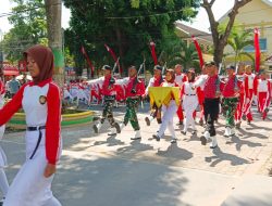 PERSIAPAN UPACARA KEMERDEKAAN RI: PETUGAS PADUAN SUARA DAN PASKIBRAKA KABUPATEN JOMBANG ADAKAN LATIHAN