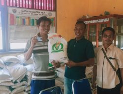 Serah Terima Bantuan Pangan Tahun 2024 Desa Alai Lembak Kabupaten Muara Enim