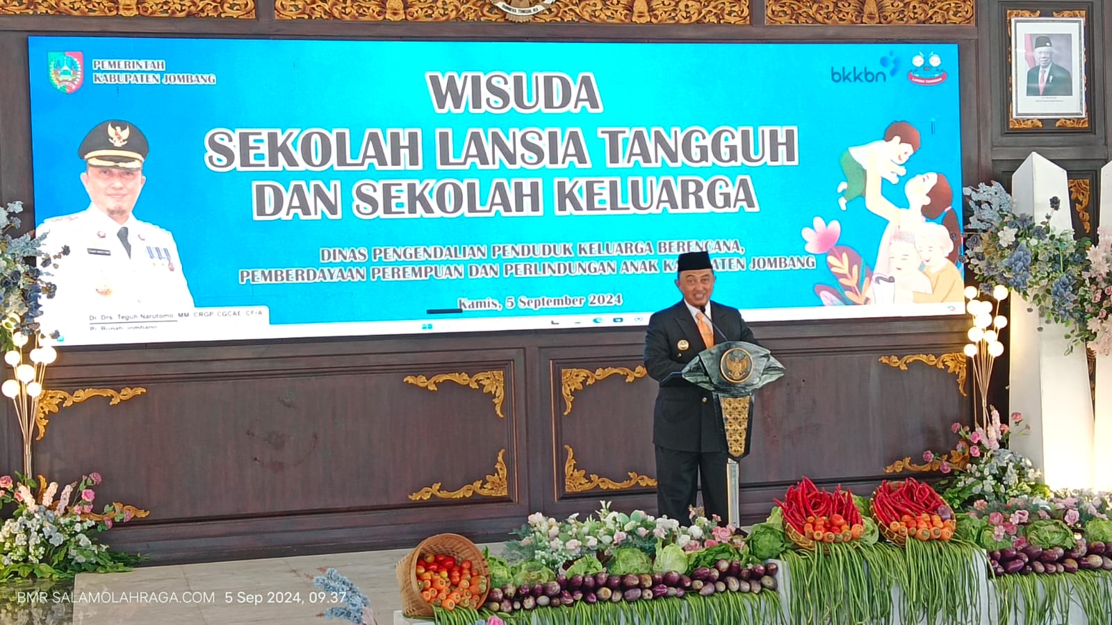 Foto: Sambutan Pj. Bupati Jombang Teguh Narutomo.