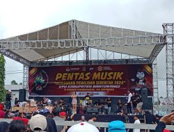 Sosialisasikan Pemilu Serentak KPU Kabupaten Banyuwangi Selenggarakan Pentas Musik dan Jalan Sehat