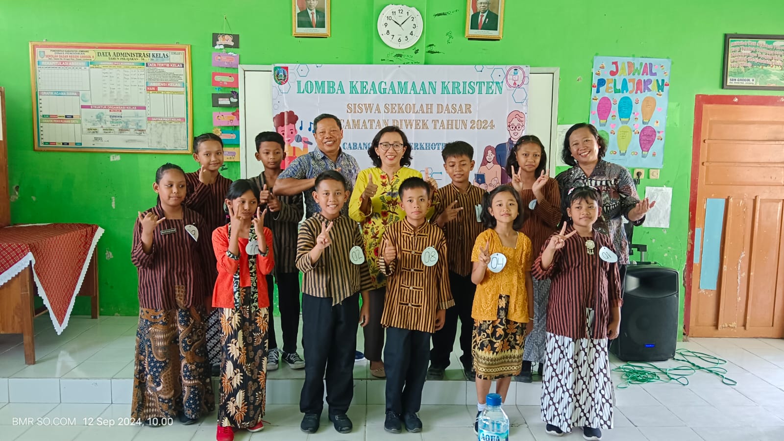 Foto: Peserta lomba khotbah rohani 2024.