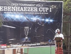 26 Peserta Ramaikan Open Tournament Volly Ebenhaezer Cup l