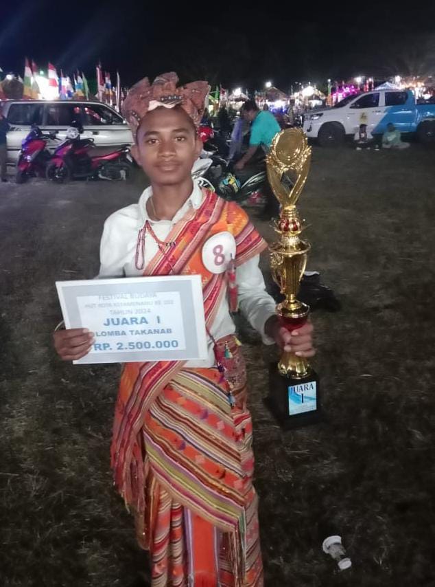 Foto: Peserta lomba delegasi SMA Swasta Pelita Karya Kefamenanu, Juan E. Bani.