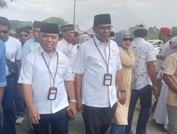 Paslon Piet – Kasman ke KPU Halmahera Utara untuk Mengikuti Undian Nomor Urut Paslon