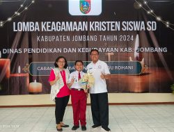 KRISNA ELSAPADTRA SUKMA SISWA SDN GROGOL 2 DIWEK SABET JUARA 1 DALAM LOMBA KEAGAMAAN KRISTEN SD TINGKAT KABUPATEN JOMBANG TAHUN 2024