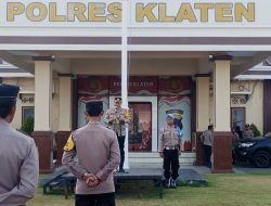 Ciptakan Pilkada Damai, Polres Klaten Gelar Apel Kesiapsiagaan Satgas Parpol