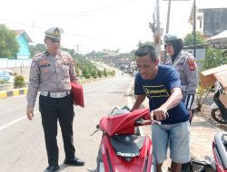 Polres PALI Gelar Razia Gabungan di Simpang Lima Talang Ubi, Fokus Edukasi dan Penertiban Lalu Lintas