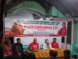 WIWIN SUMRAMBAH, S.Pt., TURUN LANGSUNG SERAP ASPIRASI MASYARAKAT KECAMATAN GUDO PADA GIAT RESES I 2024