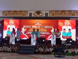 KPU TULANG BAWANG SUKSES GELAR DEBAT PERDANA CALON BUPATI DAN WAKIL BUPATI