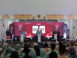 KPU TULANG BAWANG MENGGELAR DEBAT TERAKHIR CALON BUPATI DAN WAKIL BUPATI 2024