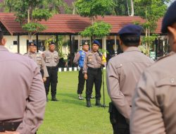WAKAPOLRES JOMBANG PIMPIN PERINGATAN HARI JADI KORPS BRIMOB POLRI KE-79 TAHUN 2024 DI POLRES JOMBANG