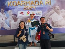 ABISHAI RATRI TUNGGADEWI BORONG 2 EMAS DALAM KEJUARAAN NASIONAL KARATE PIALA PANGLIMA KOARMADA RI
