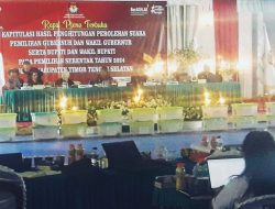 Hasil Pleno Tingkat Kabupaten: Petahana Kalah di Pilkada Timor Tengah Selatan 2024