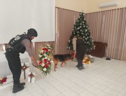 Polres Jombang Lakukan Sterilisasi Gereja