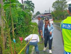 Penanganan Cepat Bencana Longsor oleh Polsek Kawangkoan dan Perangkat Desa