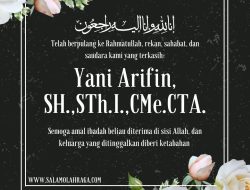 Yani Arifin, SH.,STh.I.,CMe.CTA. Ketua LBH Mahaka Meninggal Dunia
