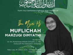 Pengasuh Asrama Al-Husna Ponpes Darul Ulum Bu Nyai Hj. Muflichah Marzuqi Dimyati Meninggal Dunia
