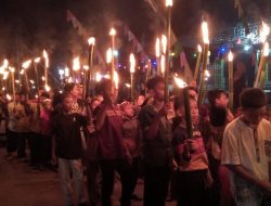 Kecamatan Badau Sambut Bulan Suci Ramadan 1446H dengan Pawai Obor