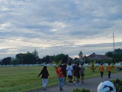 Lapangan Kantor Bupati TTU Tetap Menjadi Tempat Favorit Olahraga Pagi Warga Kefamenanu