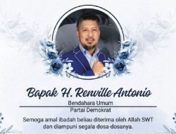 Bendahara Umum Partai Demokrat Renville Antonio Meninggal Dunia Karena Ini