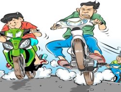Tim Gabungan Polres Jombang Razia Balap Liar: Amankan Puluhan Sepeda Motor