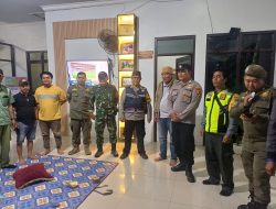 Antisipasi Gangster dan Tawuran, Personil Polsek Tenjo bersama Ormas Lakukan Patroli