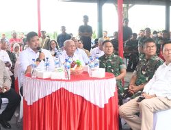 Komitmen Perkuat Swasembada Pangan, Danlanud Soewondo Hadiri Panen Raya Padi Serentak