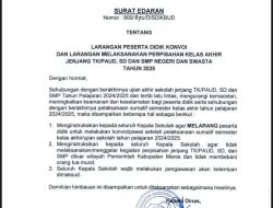 Cegah Konvoi dan Perpisahan Berlebihan, Dinas Pendidikan Maros Terbitkan Larangan Resmi