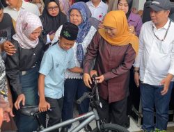 Gubernur Khofifah Hadiahkan Sepasang Sapi untuk Bocah SD di Malang