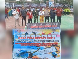 Dispora TTS Gelar Turnamen Bola Voli Pelajar Piala Bupati Cup I