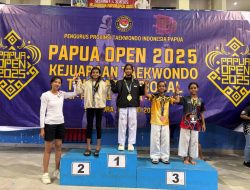 Atlet Asmat Raih 8 Emas di Kejuaraan Nasional Taekwondo Papua Open 2025