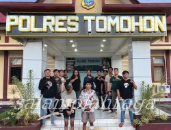 Polres Tomohon Lumpuhkan Tersangka Pembunuhan Pangolombian, Satu Ditembak di Kaki