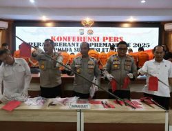 Polda Sulut Ungkap 189 Kasus Premanisme, Amankan 63 Tersangka dalam 18 Hari Operasi