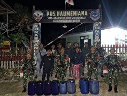 Tim Gabungan Gagalkan Penyelundupan 240 Liter Minyak Tanah di Perbatasan RI–RDTL