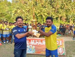 Rijang Jaya FC Juara Turnamen Muhajirin Cup Galao, Kades Serahkan Piala dan Bonus