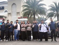 Ambulans NU-CARE LAZISNU Hadiri Deklarasi Ambulance Road Safety Polda Jatim