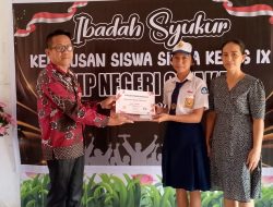 Penamatan dan Kelulusan SMPN 6 Kakas Diapresiasikan dalam Ibadah Syukur
