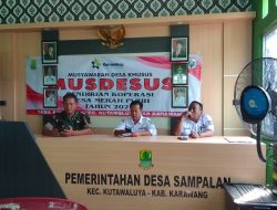 Pemdes Sampalan Ajak Warga Jaga Kerukunan Lewat Rapat Minggon Rutin
