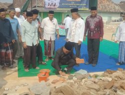 Camat Walantaka Letakkan Batu Pertama Pembangunan Masjid At-Taqwa di Citerep