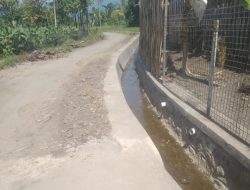 Baru Dibangun, Proyek Drainase di Desa Dawuan Situbondo Sudah Rusak