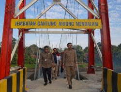 Jembatan Gantung Ariung Mendalam Kembali Berdiri, Bupati Kapuas Hulu Apresiasi Pemerintah Pusat