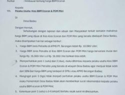 Pemerintah Desa Badau Minta Pedagang BBM Eceran Tak Naikkan Harga Lebih dari 30 Persen
