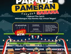 HUT ke-80 RI, BPKA Sulsel Gelar Parade dan Pameran Kereta Api