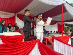 HUT ke-80 RI di Surulangun Berlangsung Khidmat, Paskibraka Pukau Ratusan Warga
