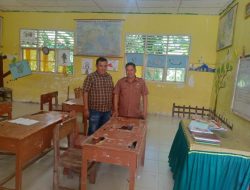 Robi Binur, Anggota DPRD Pesisir Selatan, Tinjau Kondisi SDN 17 Simaung Cumateh